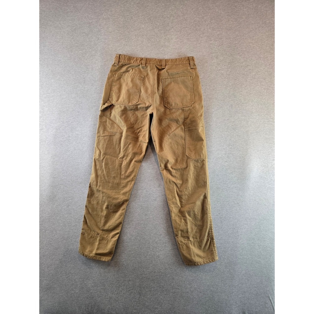 Rag & Bone Carpenter Pants Mens 31 Tan Double Knee Canvas Button Fly Utility - Picture 2 of 16